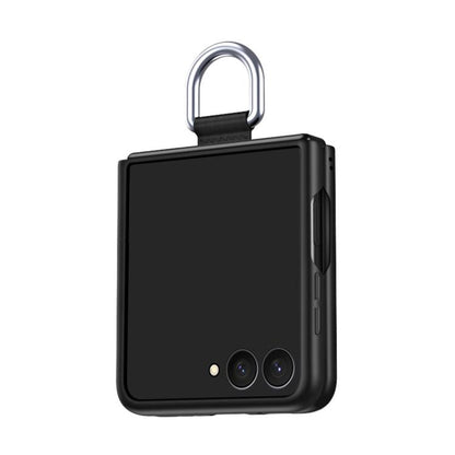 Electricplating Ring Buckle Folding Phone Case, For Galaxy Z Flip8 5G, For Galaxy Z Flip7 5G