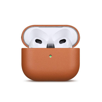 Full-grain Genuine Leather Earbuds Protective Case, For AirPods 4, For AirPods Pro 2, For AirPods 3, For AirPods Pro, For AirPods 2 / 1