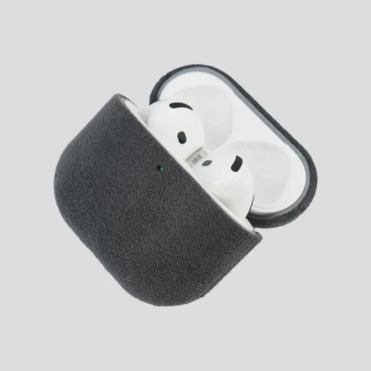 Nubuck Genuine Leather Earbuds Protective Case, For AirPods 4, For AirPods Pro 2, For AirPods 3