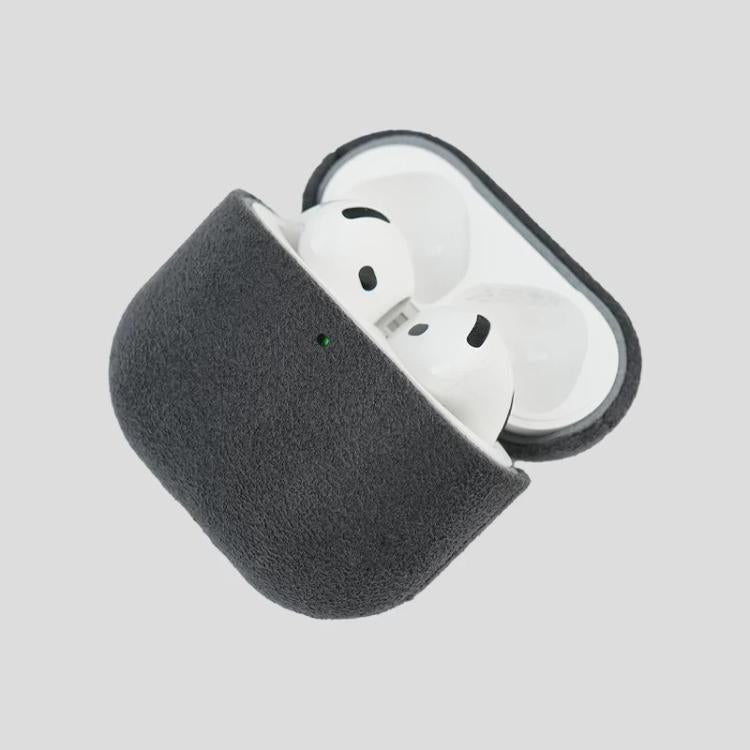 Nubuck Genuine Leather Earbuds Protective Case, For AirPods 4, For AirPods Pro 2, For AirPods 3