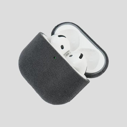 Nubuck Genuine Leather Earbuds Protective Case, For AirPods 4, For AirPods Pro 2, For AirPods 3