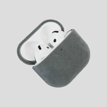 Nubuck Genuine Leather Earbuds Protective Case, For AirPods 4, For AirPods Pro 2, For AirPods 3