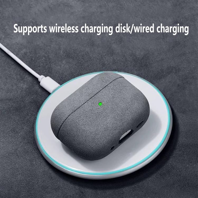 Étui de protection pour écouteurs en cuir véritable nubuck, pour AirPods 4, pour AirPods Pro 2, pour AirPods 3
