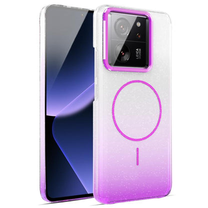 Gold Diamond Glitter Gradient MagSafe Shockproof Phone Case, For Xiaomi Redmi 12 4G, For Xiaomi 13T / 13T Pro, For Xiaomi Redmi Note 12 Pro 4G, For Xiaomi Redmi Note 12 4G, For Xiaomi Redmi Note 12 Pro 5G, For Xiaomi Redmi Note 11 Pro 4G / 5G          ...