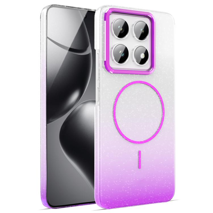 Gold Diamond Glitter Gradient MagSafe Shockproof Phone Case