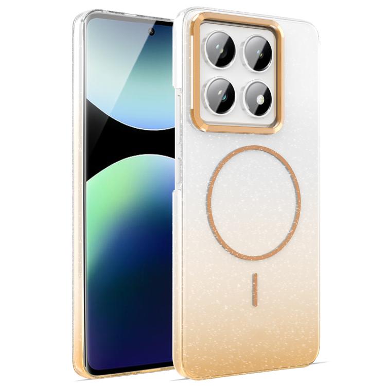 Gold Diamond Glitter Gradient MagSafe Shockproof Phone Case