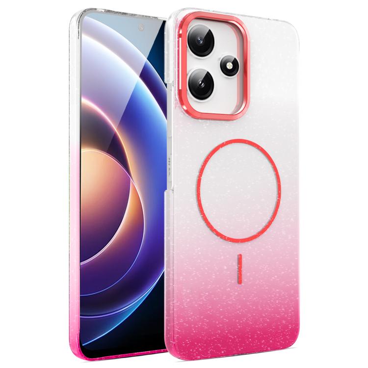 Gold Diamond Glitter Gradient MagSafe Shockproof Phone Case, For Xiaomi Redmi Note 14S, For Xiaomi Poco X7 5G, For Xiaomi Poco X7 Pro, For Redmi Note 14 Pro 4G Global, For Redmi Note 14 4G Global 163.25mm, For Xiaomi Redmi Note 14 5G                   ...