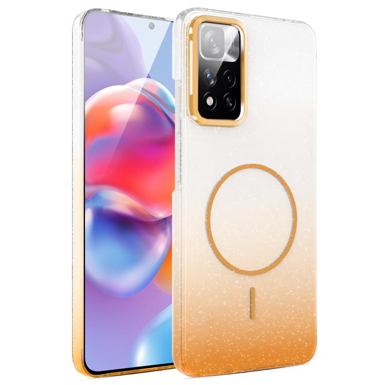 Gold Diamond Glitter Gradient MagSafe Shockproof Phone Case