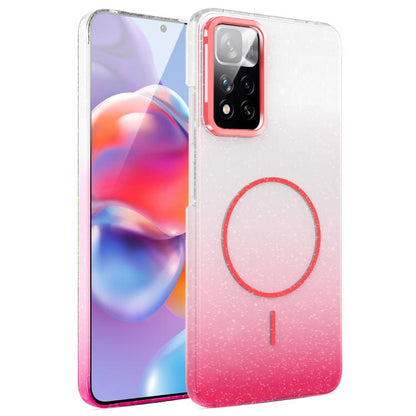 Gold Diamond Glitter Gradient MagSafe Shockproof Phone Case
