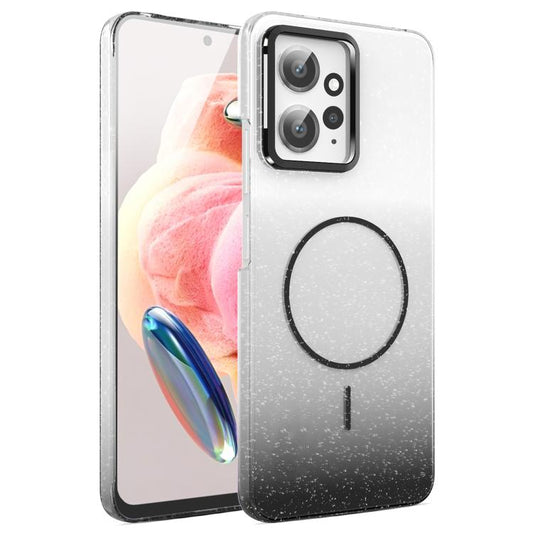 Gold Diamond Glitter Gradient MagSafe Shockproof Phone Case, For Xiaomi Redmi 12 4G, For Xiaomi 13T / 13T Pro, For Xiaomi Redmi Note 12 Pro 4G, For Xiaomi Redmi Note 12 4G, For Xiaomi Redmi Note 12 Pro 5G, For Xiaomi Redmi Note 11 Pro 4G / 5G          ...