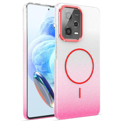 Gold Diamond Glitter Gradient MagSafe Shockproof Phone Case, For Xiaomi Redmi 12 4G, For Xiaomi 13T / 13T Pro, For Xiaomi Redmi Note 12 Pro 4G, For Xiaomi Redmi Note 12 4G, For Xiaomi Redmi Note 12 Pro 5G, For Xiaomi Redmi Note 11 Pro 4G / 5G          ...