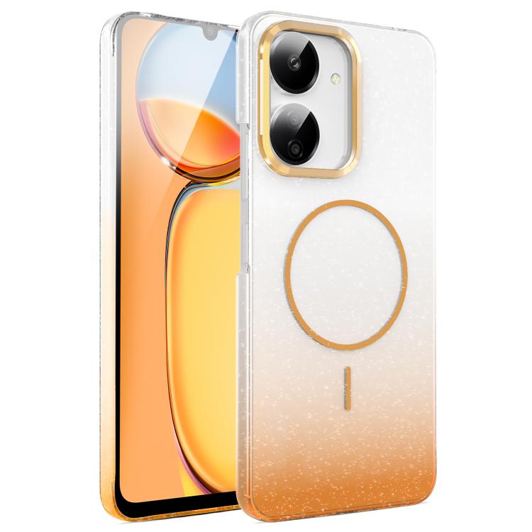 Gold Diamond Glitter Gradient MagSafe Shockproof Phone Case