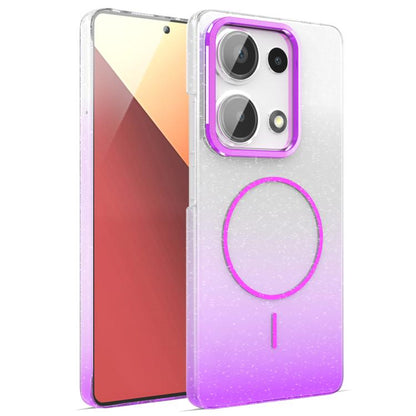 Gold Diamond Glitter Gradient MagSafe Shockproof Phone Case