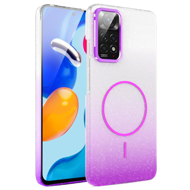 Gold Diamond Glitter Gradient MagSafe Shockproof Phone Case, For Xiaomi Redmi Note 14S, For Xiaomi Poco X7 5G, For Xiaomi Poco X7 Pro, For Redmi Note 14 Pro 4G Global, For Redmi Note 14 4G Global 163.25mm, For Xiaomi Redmi Note 14 5G                   ...