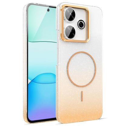 Gold Diamond Glitter Gradient MagSafe Shockproof Phone Case