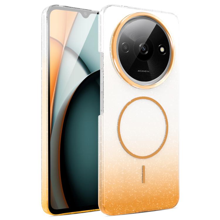 Gold Diamond Glitter Gradient MagSafe Shockproof Phone Case