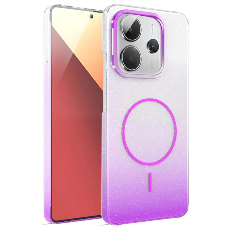 Gold Diamond Glitter Gradient MagSafe Shockproof Phone Case, For Xiaomi Redmi Note 14S, For Xiaomi Poco X7 5G, For Xiaomi Poco X7 Pro, For Redmi Note 14 Pro 4G Global, For Redmi Note 14 4G Global 163.25mm, For Xiaomi Redmi Note 14 5G                   ...