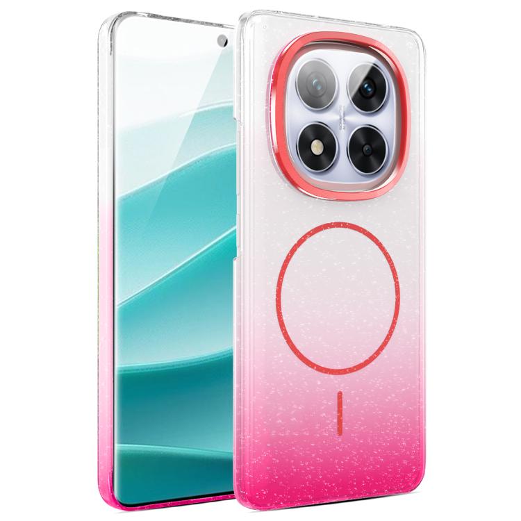 Gold Diamond Glitter Gradient MagSafe Shockproof Phone Case, For Xiaomi Redmi Note 14S, For Xiaomi Poco X7 5G, For Xiaomi Poco X7 Pro, For Redmi Note 14 Pro 4G Global, For Redmi Note 14 4G Global 163.25mm, For Xiaomi Redmi Note 14 5G                   ...