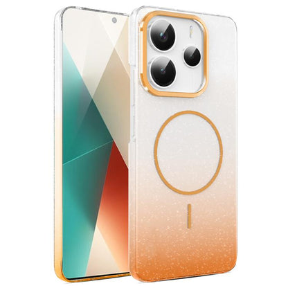 Gold Diamond Glitter Gradient MagSafe Shockproof Phone Case