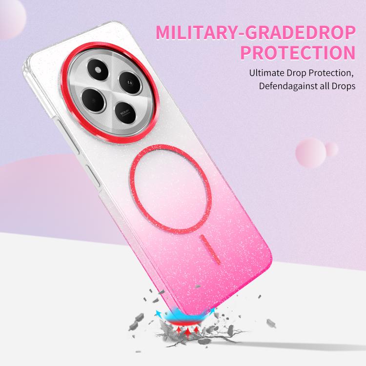 Gold Diamond Glitter Gradient MagSafe Shockproof Phone Case