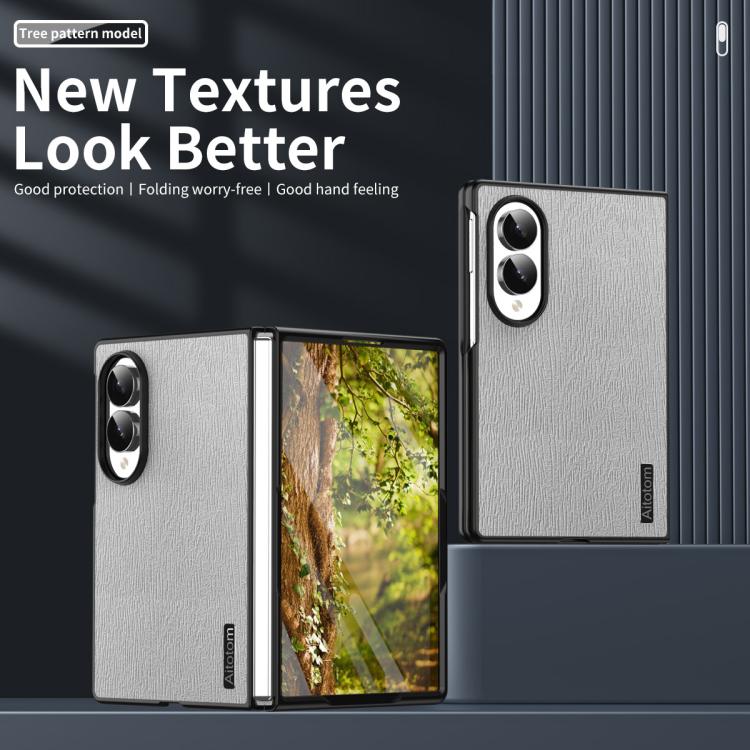 Tree Bark Leather Shockproof Phone Case, For Galaxy Z Fold8 5G, For Galaxy Z Fold8 Ultra 5G, For Galaxy Z Flip8 5G, For Galaxy Z Fold7 5G, For Galaxy Z Flip7 5G