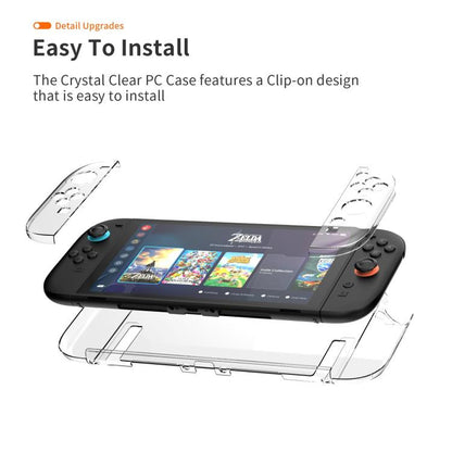 Game Console Split Full Cover Transparent PC Protective Case, For Nintendo Switch 2
