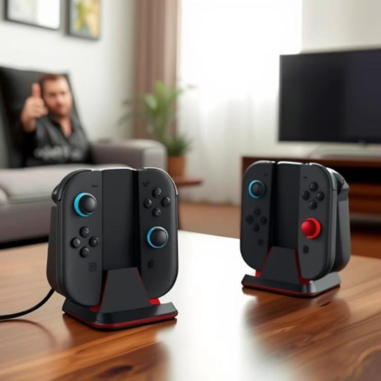 4 in 1 Handle Charging Stand With RGB Dazzling Lights, For Nintendo Switch 2