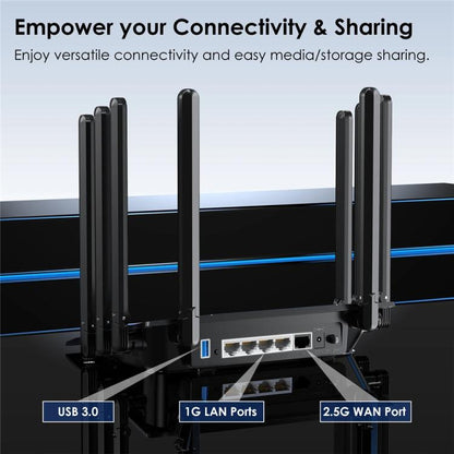 WAVLINK WN536AX6 For Gaming High Speed Dual Band MESH AP Repeater AX6000 WiFi 6 Router