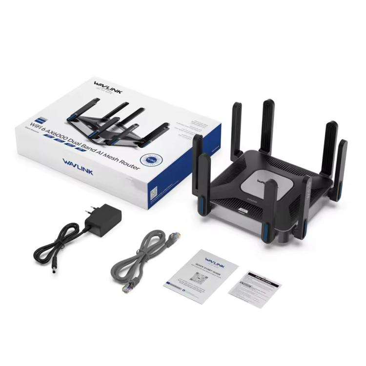 WAVLINK WN592AX6 2.5G Multi Gig Port Quad Core CPU AX6000 Dual Band WiFi 6 Router