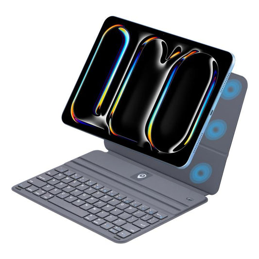 Magnetic Keyboard Slim Protective Case, For iPad 2025, For iPad Air 11 2025, For iPad Air 13 2025, For iPad Pro 13 2024, For iPad Air 11 2024, For iPad Pro 11 2024, For iPad Pro 12.9 2021 / 2022, For iPad 2022, For iPad Air 2022 / 2020 10.9