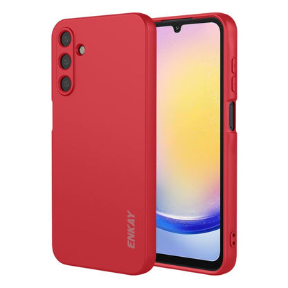 ENKAY Liquid Silicone Soft Shockproof Phone Case, For Samsung Galaxy S26+ 5G, For Samsung Galaxy S26 Ultra 5G, For Samsung Galaxy S26 / S26 Pro 5G, For Samsung Galaxy A57 5G, For Samsung Galaxy A37 5G, For Samsung Galaxy A07, For Samsung Galaxy A17    ...