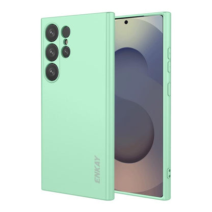 ENKAY Liquid Silicone Soft Shockproof Phone Case, For Samsung Galaxy S26+ 5G, For Samsung Galaxy S26 Ultra 5G, For Samsung Galaxy S26 / S26 Pro 5G, For Samsung Galaxy A57 5G, For Samsung Galaxy A37 5G, For Samsung Galaxy A07, For Samsung Galaxy A17    ...