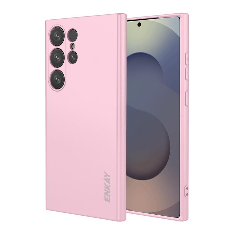 ENKAY Liquid Silicone Soft Shockproof Phone Case, For Samsung Galaxy S26+ 5G, For Samsung Galaxy S26 Ultra 5G, For Samsung Galaxy S26 / S26 Pro 5G, For Samsung Galaxy A57 5G, For Samsung Galaxy A37 5G, For Samsung Galaxy A07, For Samsung Galaxy A17    ...