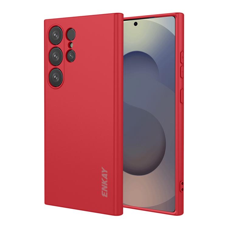 ENKAY Liquid Silicone Soft Shockproof Phone Case, For Samsung Galaxy S26+ 5G, For Samsung Galaxy S26 Ultra 5G, For Samsung Galaxy S26 / S26 Pro 5G, For Samsung Galaxy A57 5G, For Samsung Galaxy A37 5G, For Samsung Galaxy A07, For Samsung Galaxy A17    ...