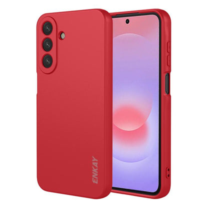 ENKAY Liquid Silicone Soft Shockproof Phone Case, For Galaxy S26+ 5G, For Galaxy S26 Ultra 5G, For Galaxy S26 5G, For Galaxy A57 5G, For Galaxy A37 5G, For Galaxy A27 5G, For Galaxy A07, For Galaxy A17, For Galaxy A25 5G, For Galaxy A16 4G / 5G