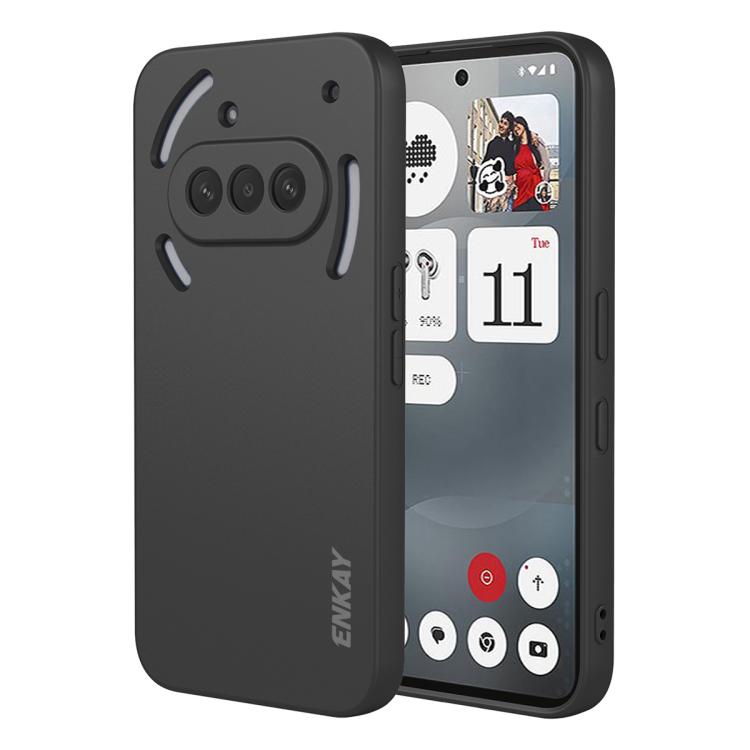 ENKAY Liquid Silicone Soft Shockproof Phone Case, For Nothing Phone 4a Pro, For Nothing Phone 4a, For Nothing Phone 3, For Nothing Phone 3a, For Nothing Phone 3a Pro