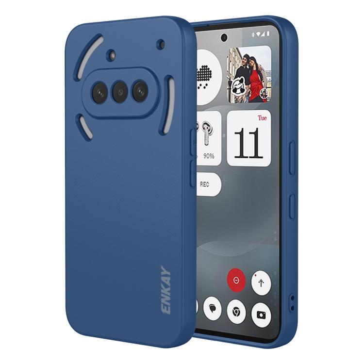 ENKAY Liquid Silicone Soft Shockproof Phone Case, For Nothing Phone 4a Pro, For Nothing Phone 4a, For Nothing Phone 3, For Nothing Phone 3a, For Nothing Phone 3a Pro