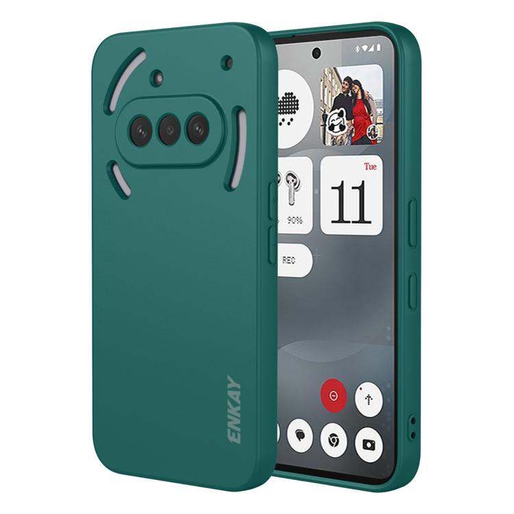 ENKAY Liquid Silicone Soft Shockproof Phone Case, For Nothing Phone 4a Pro, For Nothing Phone 4a, For Nothing Phone 3, For Nothing Phone 3a, For Nothing Phone 3a Pro