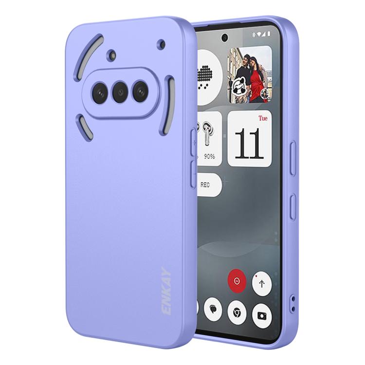 ENKAY Liquid Silicone Soft Shockproof Phone Case, For Nothing Phone 4a Pro, For Nothing Phone 4a, For Nothing Phone 3, For Nothing Phone 3a, For Nothing Phone 3a Pro