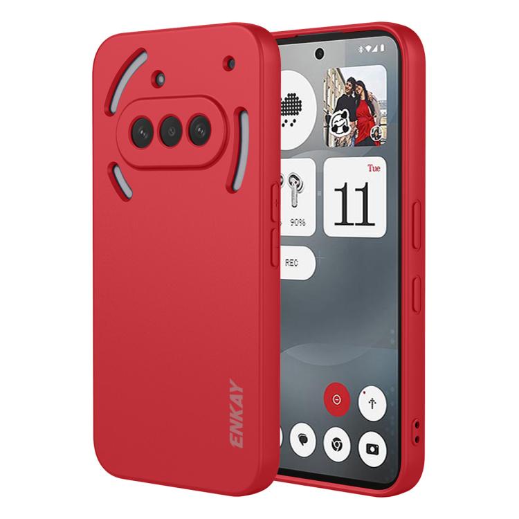 ENKAY Liquid Silicone Soft Shockproof Phone Case, For Nothing Phone 4a Pro, For Nothing Phone 4a, For Nothing Phone 3, For Nothing Phone 3a, For Nothing Phone 3a Pro
