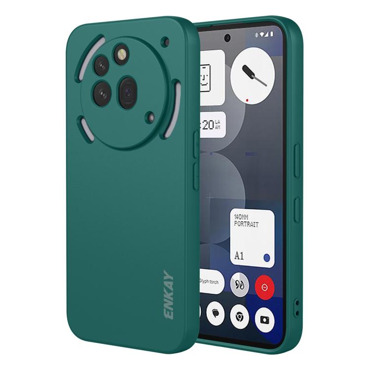 ENKAY Liquid Silicone Soft Shockproof Phone Case, For Nothing Phone 4a Pro, For Nothing Phone 4a, For Nothing Phone 3, For Nothing Phone 3a, For Nothing Phone 3a Pro