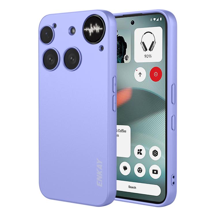 ENKAY Liquid Silicone Soft Shockproof Phone Case, For Nothing Phone 4a Pro, For Nothing Phone 4a, For Nothing Phone 3, For Nothing Phone 3a, For Nothing Phone 3a Pro