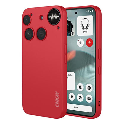 ENKAY Liquid Silicone Soft Shockproof Phone Case, For Nothing Phone 4a Pro, For Nothing Phone 4a, For Nothing Phone 3, For Nothing Phone 3a, For Nothing Phone 3a Pro