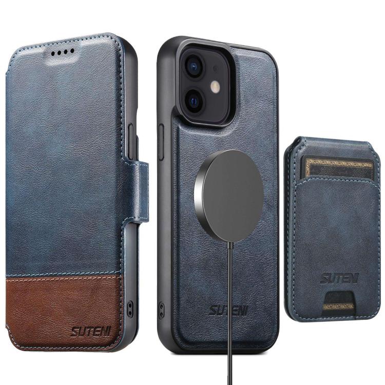 Suteni Q06S2 3-in-1 Detachable Vertical Flip Wallet MagSafe Splicing Leather Phone Case, For iPhone 18, For iPhone 18 Pro, For iPhone 18 Pro Max, For iPhone 17 Pro Max, For iPhone 17 Pro, For iPhone 17, For iPhone Air, For iPhone 16 Pro Max            ...