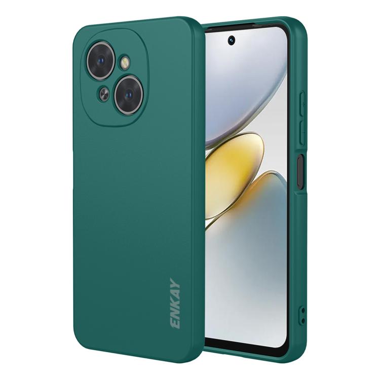 ENKAY Liquid Silicone Soft Shockproof Phone Case, For Tecno Pova 7 5G, For Tecno Pova 7 4G, For Tecno Camon 40 Pro 4G, For Tecno Camon 40 Premier, For Tecno Camon 40 4G, For Tecno Spark 30 4G, For Tecno Pova 6 4G, For Tecno Spark Go 1 / Pop 9