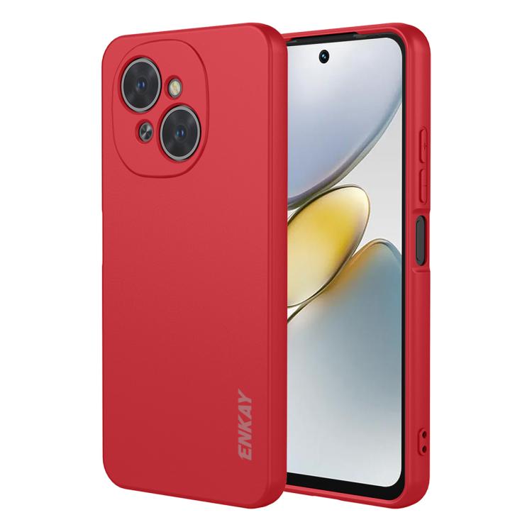 ENKAY Liquid Silicone Soft Shockproof Phone Case, For Tecno Pova 7 5G, For Tecno Pova 7 4G, For Tecno Camon 40 Pro 4G, For Tecno Camon 40 Premier, For Tecno Camon 40 4G, For Tecno Spark 30 4G, For Tecno Pova 6 4G, For Tecno Spark Go 1 / Pop 9