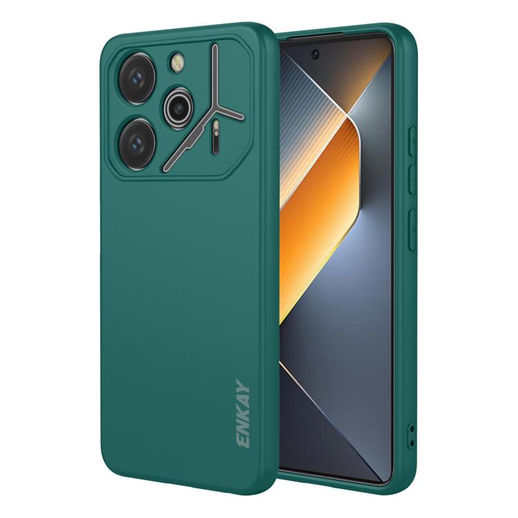ENKAY Liquid Silicone Soft Shockproof Phone Case, For Tecno Pova 7 5G, For Tecno Pova 7 4G, For Tecno Camon 40 Pro 4G, For Tecno Camon 40 Premier, For Tecno Camon 40 4G, For Tecno Spark 30 4G, For Tecno Pova 6 4G, For Tecno Spark Go 1 / Pop 9