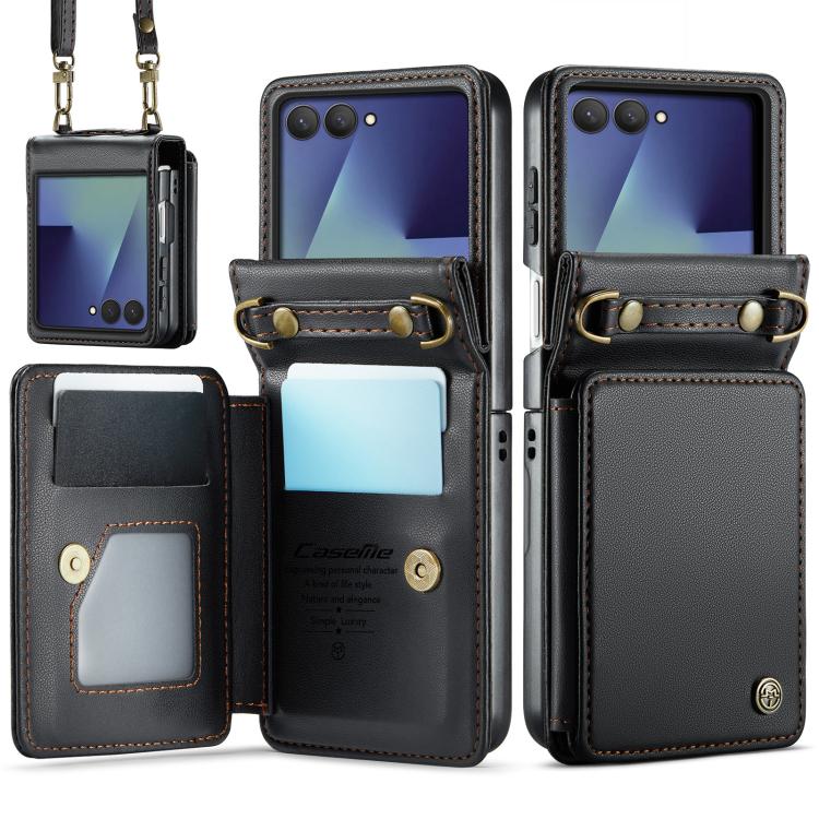 CaseMe C22 Card Slots Holder RFID Anti-theft Phone Case, For Galaxy Z Flip8 5G, For  Galaxy Z Flip7 5G, For  Galaxy Z Flip6 / Flip7 FE