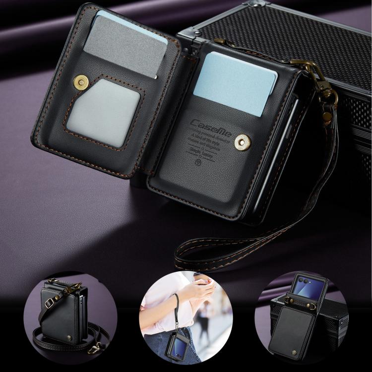 CaseMe C22 Card Slots Holder RFID Anti-theft Phone Case, For Galaxy Z Flip8 5G, For  Galaxy Z Flip7 5G, For  Galaxy Z Flip6 / Flip7 FE