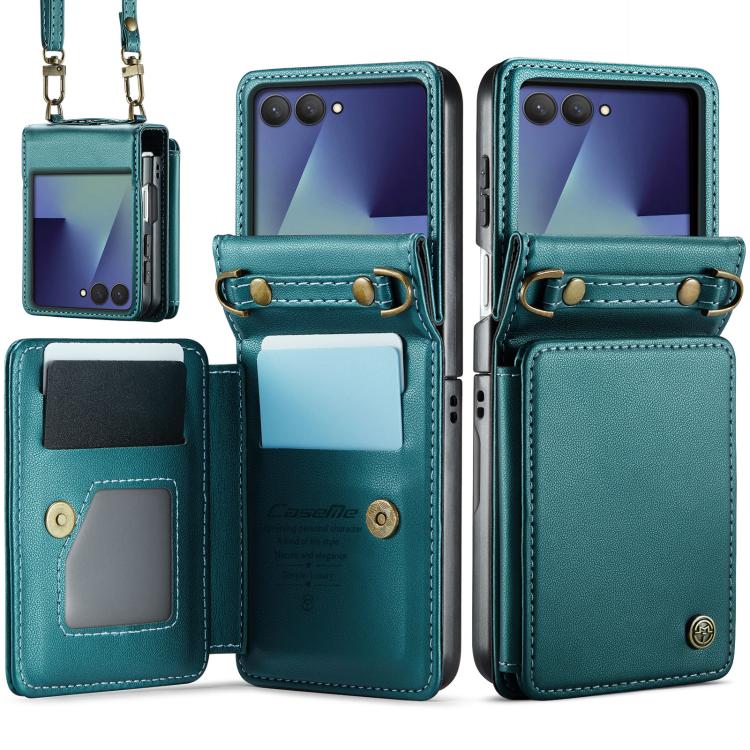 CaseMe C22 Card Slots Holder RFID Anti-theft Phone Case, For Galaxy Z Flip8 5G, For  Galaxy Z Flip7 5G, For  Galaxy Z Flip6 / Flip7 FE